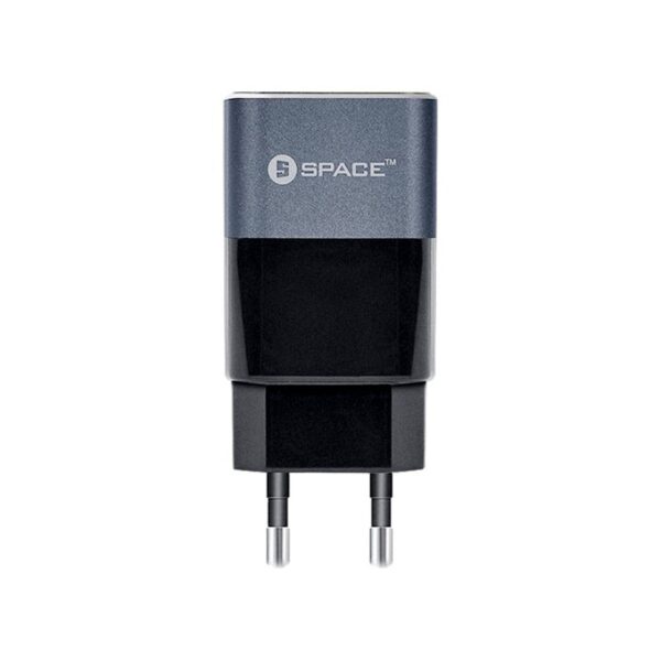 SPACE WC-10 Metal Series Dual Port USB 2.4A Wall Charger with Micro USB Cable