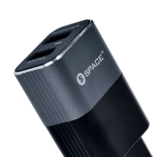 SPACE WC-10 Metal Series Dual Port USB 2.4A Wall Charger with Micro USB Cable - Image 4