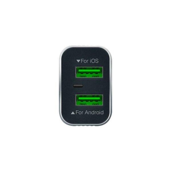 SPACE WC-10 Metal Series Dual Port USB 2.4A Wall Charger with Micro USB Cable - Image 6