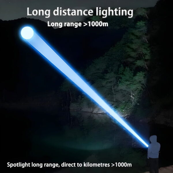 Ruilang P90 Long Range USB Rechargeable LED Torch - Image 5