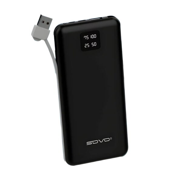 SOVO X22 10,000mAh Fast Charging Ultra-Thin Polymer Portable Power Bank - Image 2