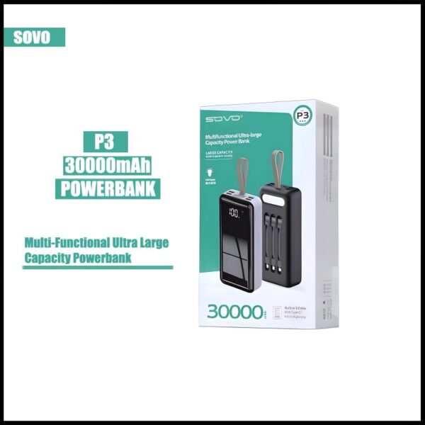 SOVO P3 30000 MAH Power Bank - Image 7