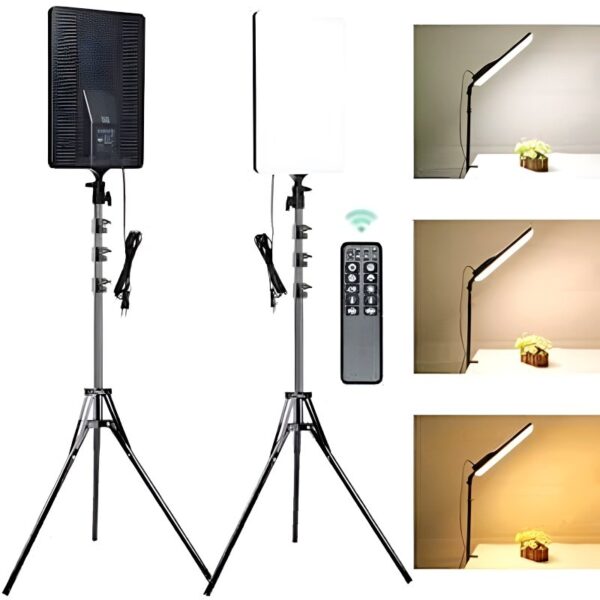 RL-19 Studio LED Rectangular Light Panel – Adjustable Color Temperature & Brightness with Remote Control - Image 5