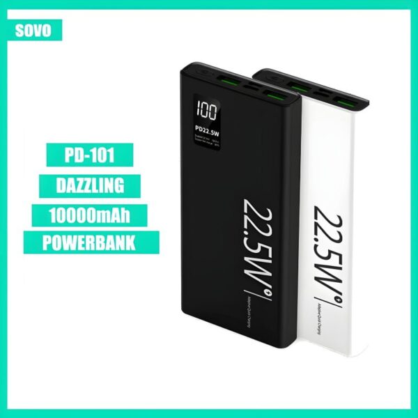 SOVO PD-101 Dazzling 10000mAh Portable Charger - Image 6