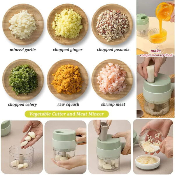 Multi-Functional 4 In 1 Electric Handheld Cooking Hammer Food Chopper - Image 3