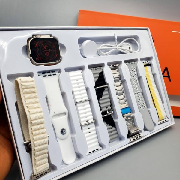 ULTRA 7iN1 Straps 2.1 Inch HD Screen With 7 Different Straps Bluetooth Calling Smart Watch - Image 2
