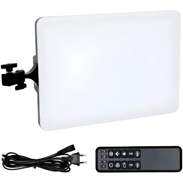 RL-19 Studio LED Rectangular Light Panel – Adjustable Color Temperature & Brightness with Remote Control - Image 8