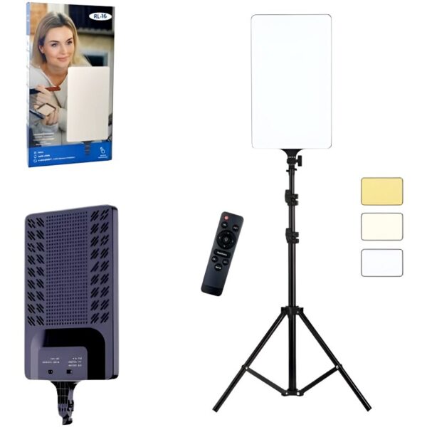 RL-16 Studio LED Rectangular Light Panel – Adjustable Color Temperature & Brightness with Remote Control - Image 7