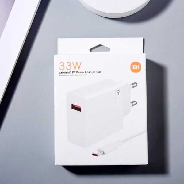 Xiaomi 33W Turbo Fast Charger with Type-C Cable – Ultra-Fast Charging for Xiaomi, Redmi and POCO Devices - Image 5