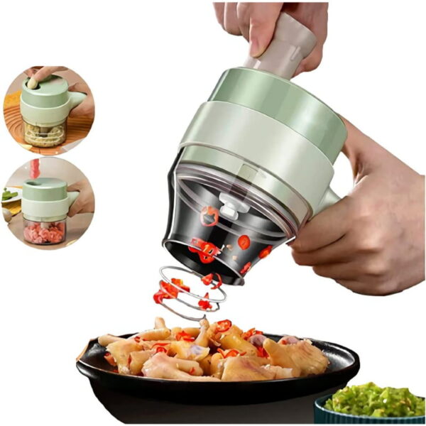 2 In 1 Multi-Functional Electric Handheld Cooking Hammer Food Chopper - Image 6
