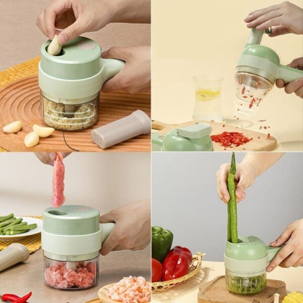 Multi-Functional 4 In 1 Electric Handheld Cooking Hammer Food Chopper - Image 9