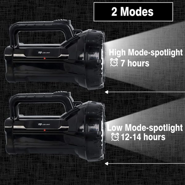 Rechargeable Bright LED Flashlight Torch 75W High Powered Searchlight Built-In Battery - Image 7
