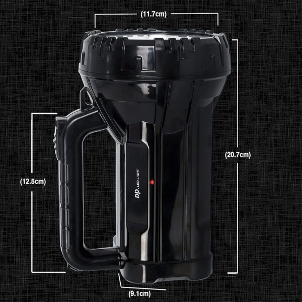 Rechargeable Bright LED Flashlight Torch 75W High Powered Searchlight Built-In Battery - Image 3