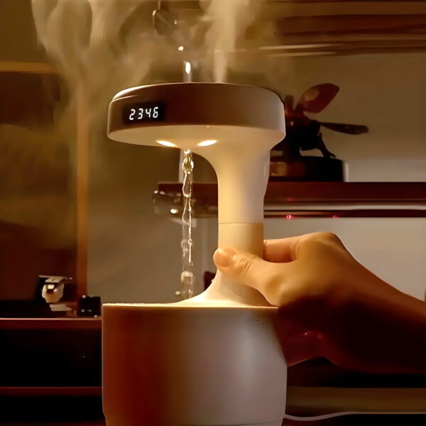 Anti-Gravity Humidifier with Clock & Diffuser (800ml) - Image 7