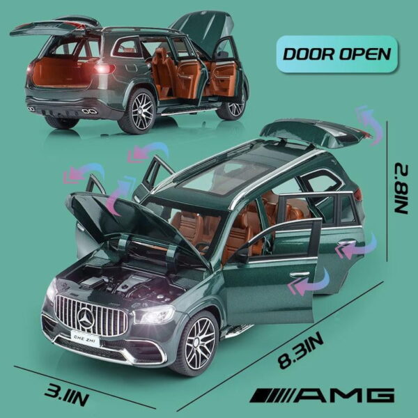 Simulation Model of Mercedes-Benz GLS AMG G63 1/24 Alloy Die Casting Car - Image 5