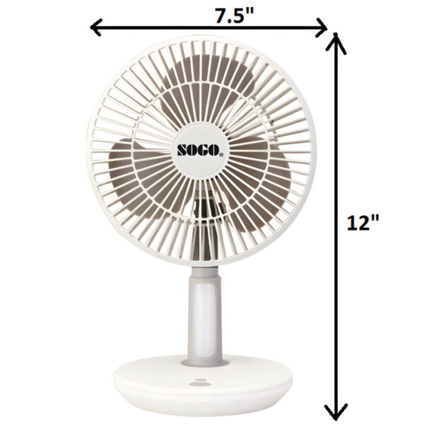 JPN-519 Sogo Mini Portable Rechargeable Fan - Image 2