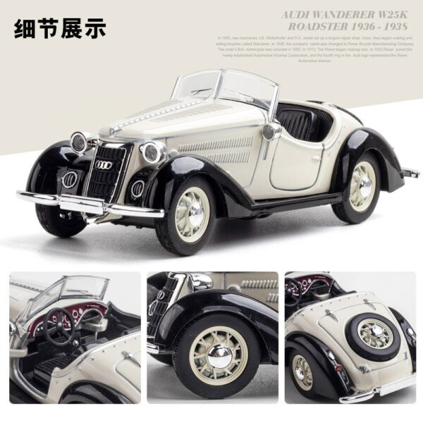 1:36 Interactive Design Audi Wanderer W25k Die-Cast Model Alloy Car With Light - Image 8