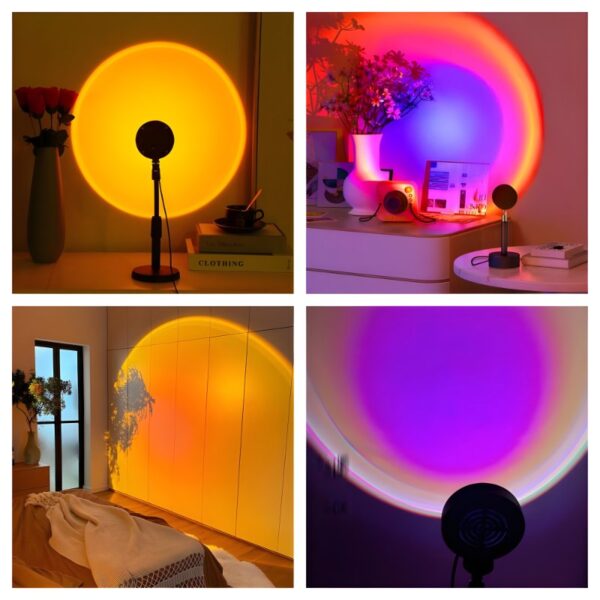 High-Efficiency USB Sunset Projector Lamp With 16-Color LED And Remote Control - Image 2