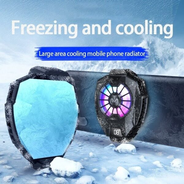 MEMO DL05 Instant Heat Dissipation Phone Cooling Radiator Fan With Temperature Display - Image 8