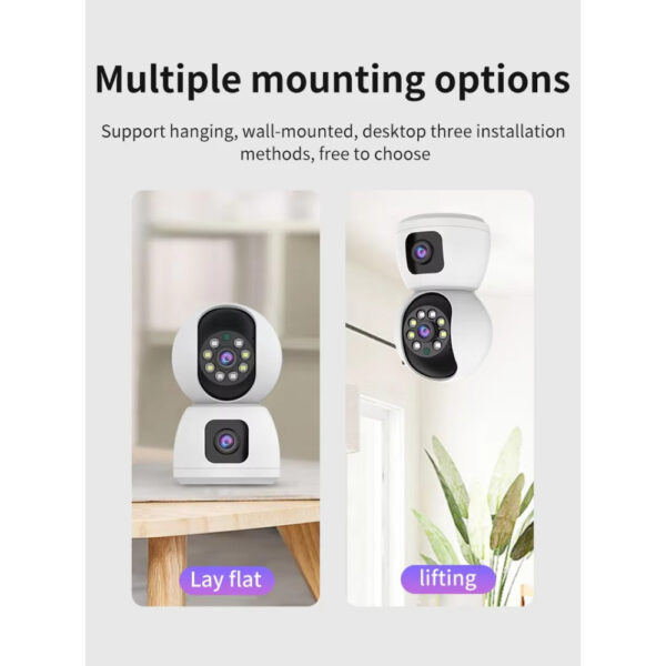 Ultra HD 4K 8MP Indoor Security Camera with Dual Lenses, Night Vision & Real-Time Two-Way Audio - Image 13