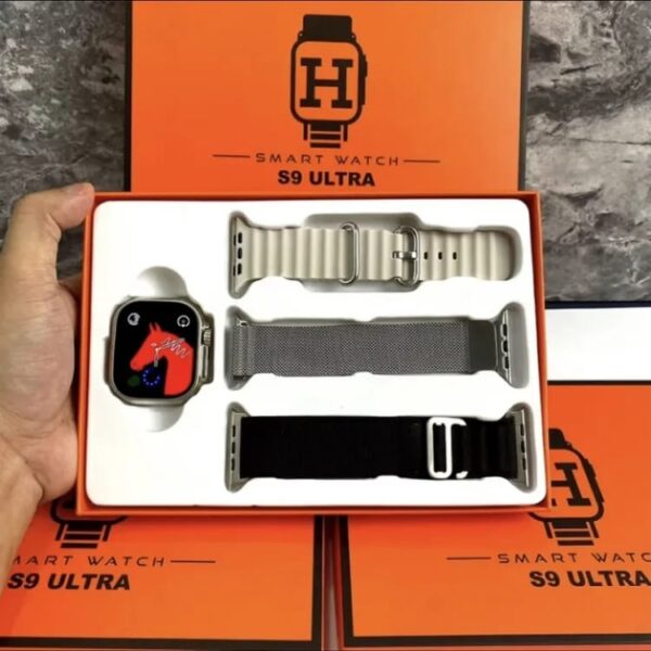 S9 Ultra Smart Watch - 3 Straps - 2.02" HD Big Screen Display - Wireless Charging - Bluetooth Call Smartwatch for Men Women - Latest Model - Image 3