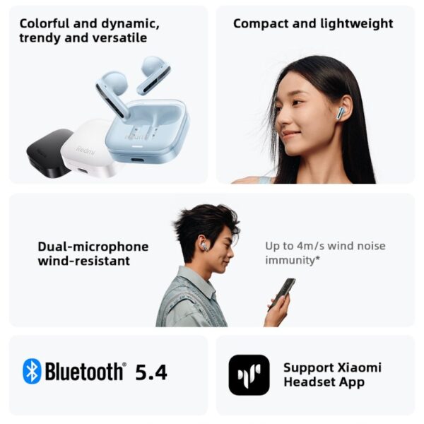 Redmi Buds 6 Active Earbuds with Bluetooth 5.4 & Up to 30 Hours Playtime - Image 7