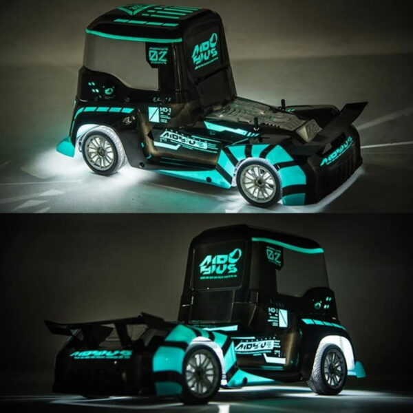 2.4G RC High Speed 4WD Racing Trailer Truck