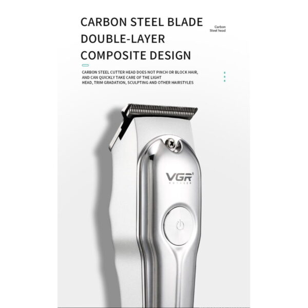 Voyager V-071 Professional Hair Trimmer With Precision T-Blade And Turbo Function - Image 6