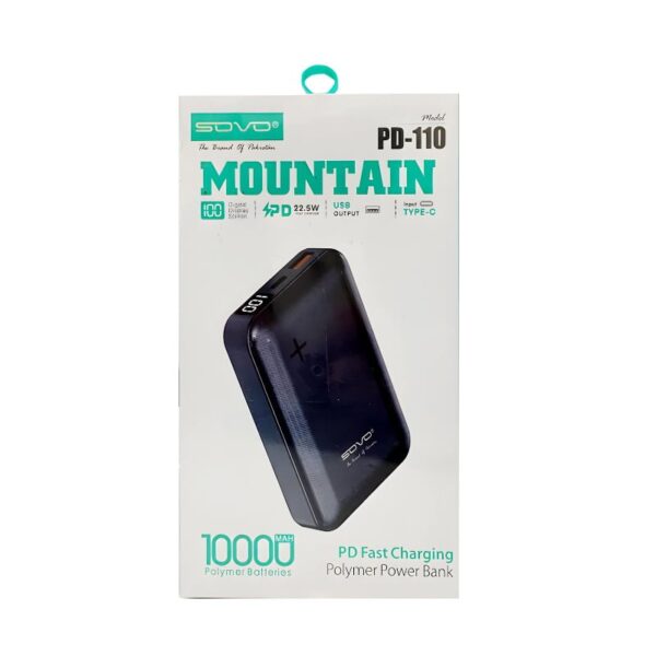 SOVO PD-110 MOUNTAIN 10000mAh Portable Charger Power Bank - Image 3