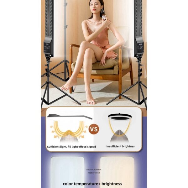 RL-100 Studio LED Light Panel – Adjustable Color Temperature & Brightness with Remote Control - Image 9