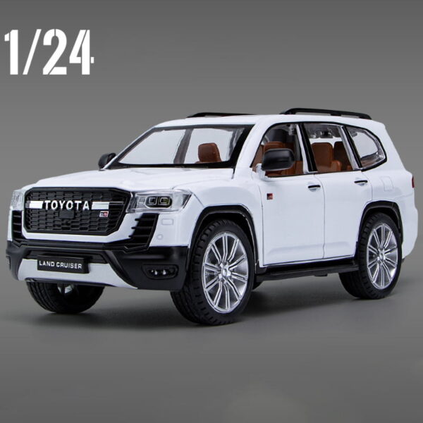 Toyota LAND CRUISER GR Sport Alloy Die casts Vehicles Metal Model Sound and Light Pull Back - Image 6