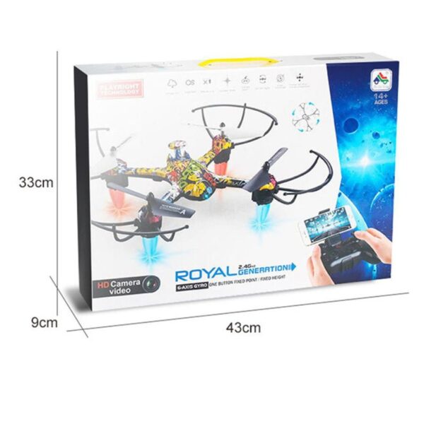 H235 RC Quadcopter Mini Headless Mode 2.4Ghz Gyro Wifi FPV Drone Real-Time Remote Control With LED - Image 2