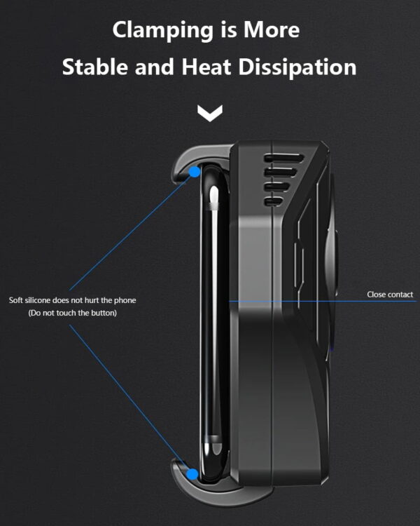 MEMO DL01 No Noise Mobile Phone Radiator Phone Cooling Fan For Gaming - Image 4