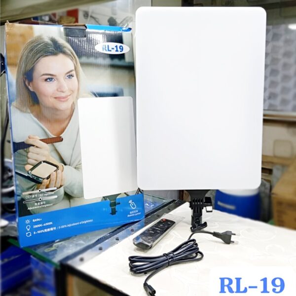 RL-19 Studio LED Rectangular Light Panel – Adjustable Color Temperature & Brightness with Remote Control - Image 12