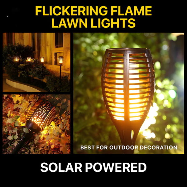 XF-6017 Solar Flame LED Light Lamp Enhance Your Outdoors With Stunning Decoration - Image 5