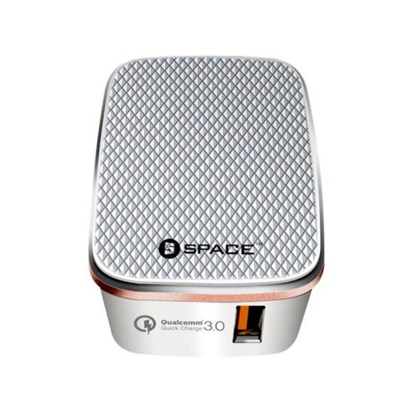 SPACE WC-120S Quick Charge 3.0 Wall Charger with 3.4A Output + Micro USB Cable – Compact & High-Speed Charging - Image 6