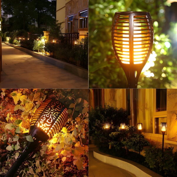 XF-6017 Solar Flame LED Light Lamp Enhance Your Outdoors With Stunning Decoration - Image 4